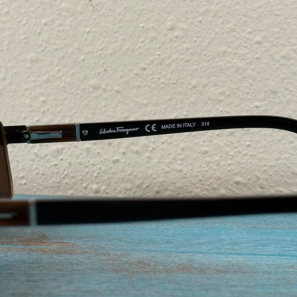 Salvatore Ferragamo Rectangular Black Eyeglass Fr… - image 5